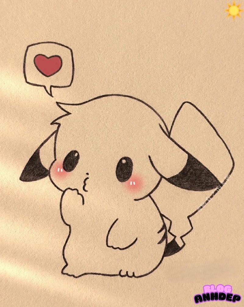 anh chibi pikachu