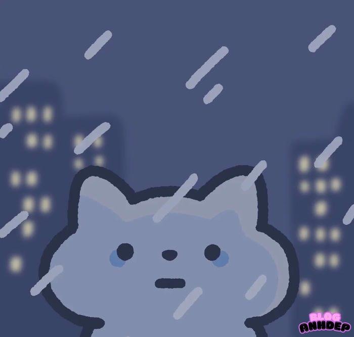 ảnh đại diện cô đơn dưới mưa