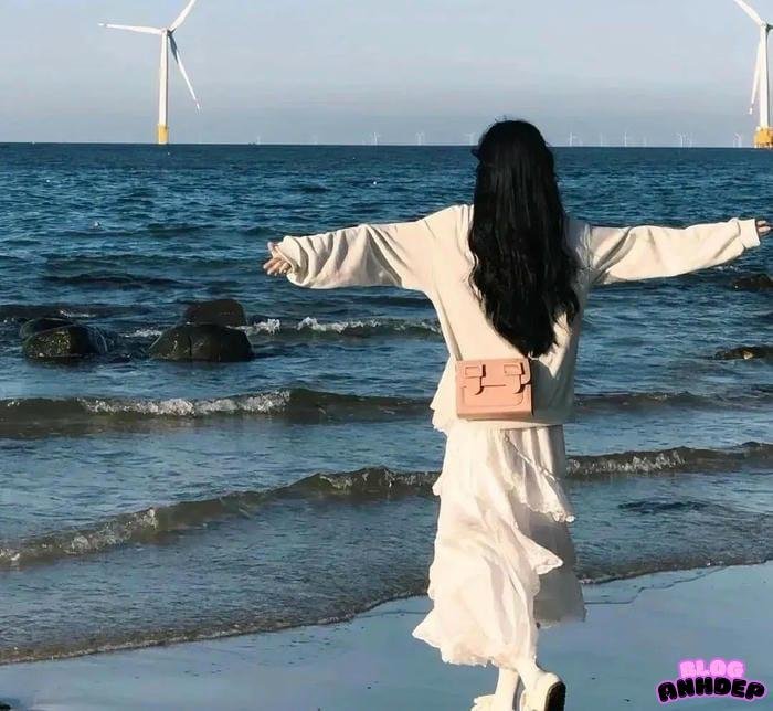 ảnh đại diện cô gái quay lưng profile