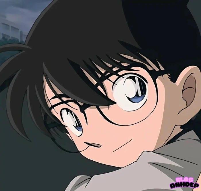 ảnh đại diện conan đeo kính