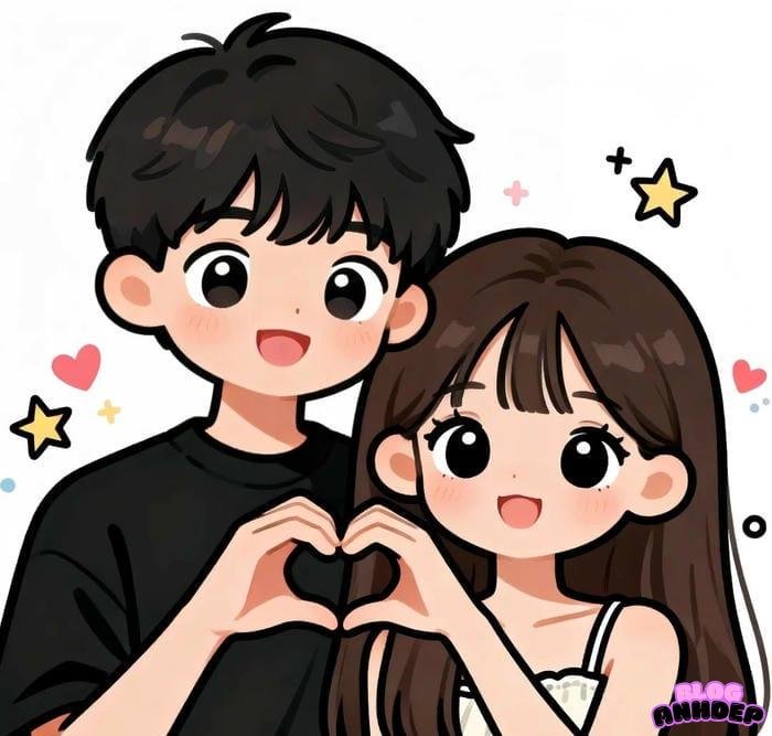 ảnh đại diện couple tình tứ