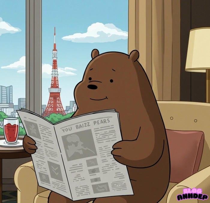 ảnh đại diện gấu chill