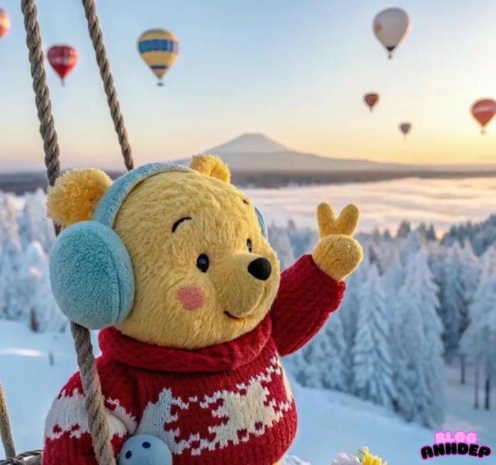 ảnh đại diện gấu tối giản