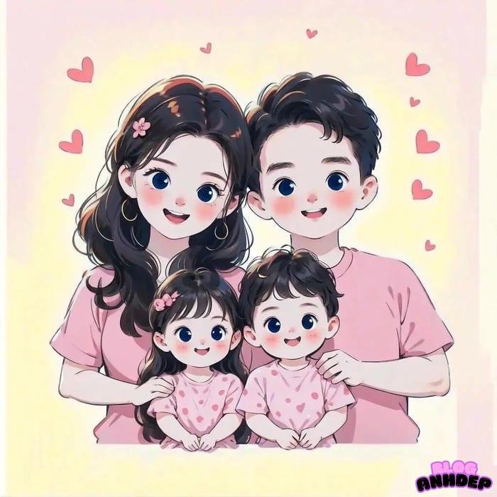 ảnh đại diện gia đình cute