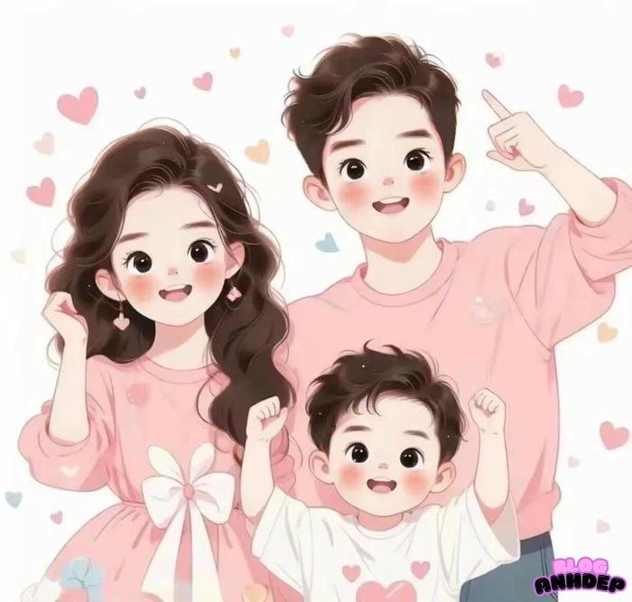 ảnh đại diện gia đình hoạt hình