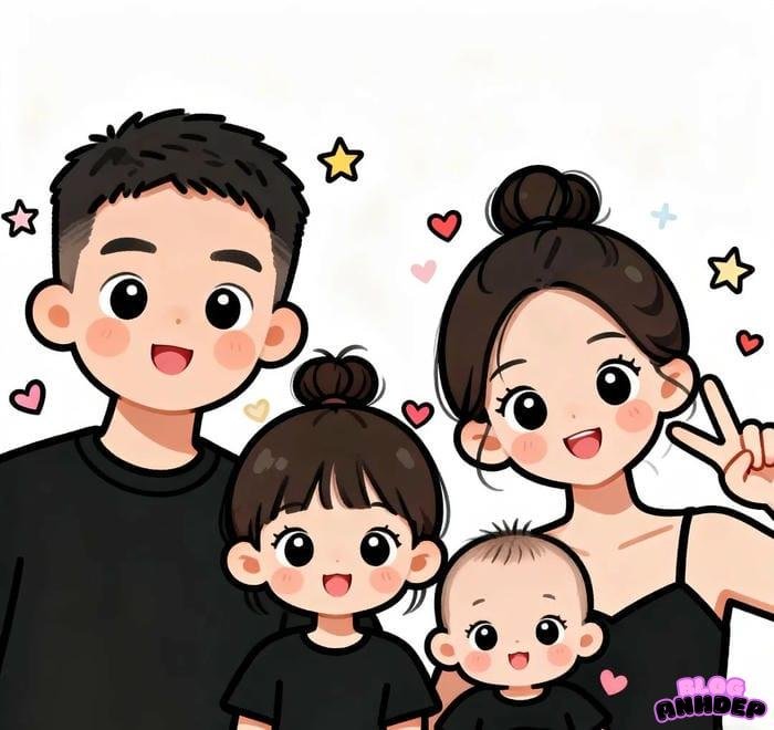 ảnh đại diện gia đình thu hút