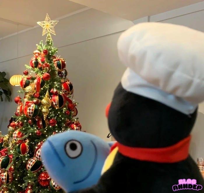 ảnh đại diện giáng sinh đeo khăn choàng