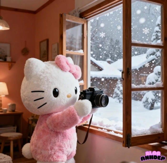 ảnh đại diện hello kitty màu hồng