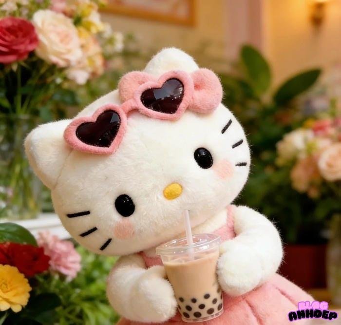 ảnh đại diện hello kitty rạng rỡ