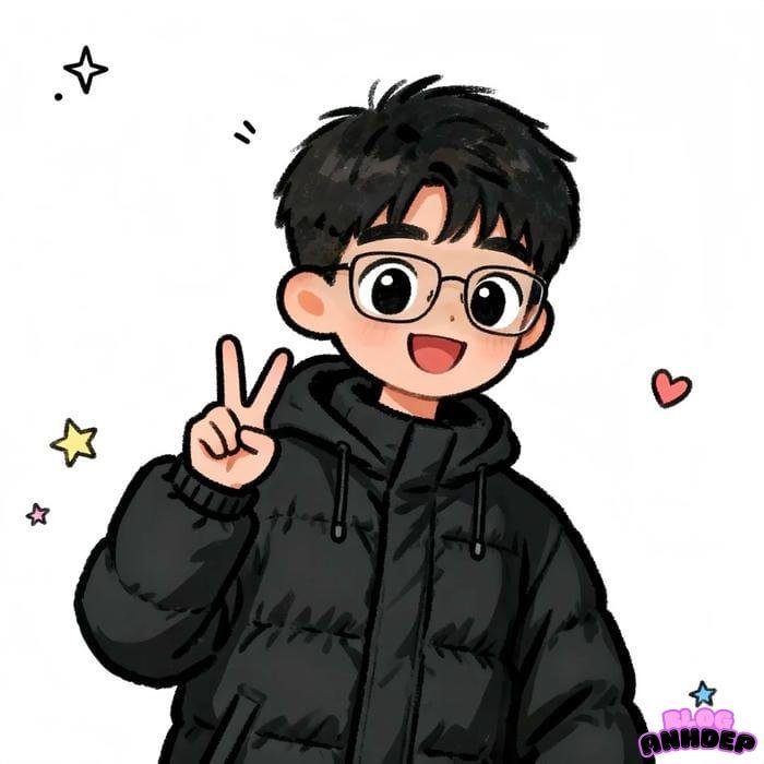 ảnh đại diện nam cute đeo kính