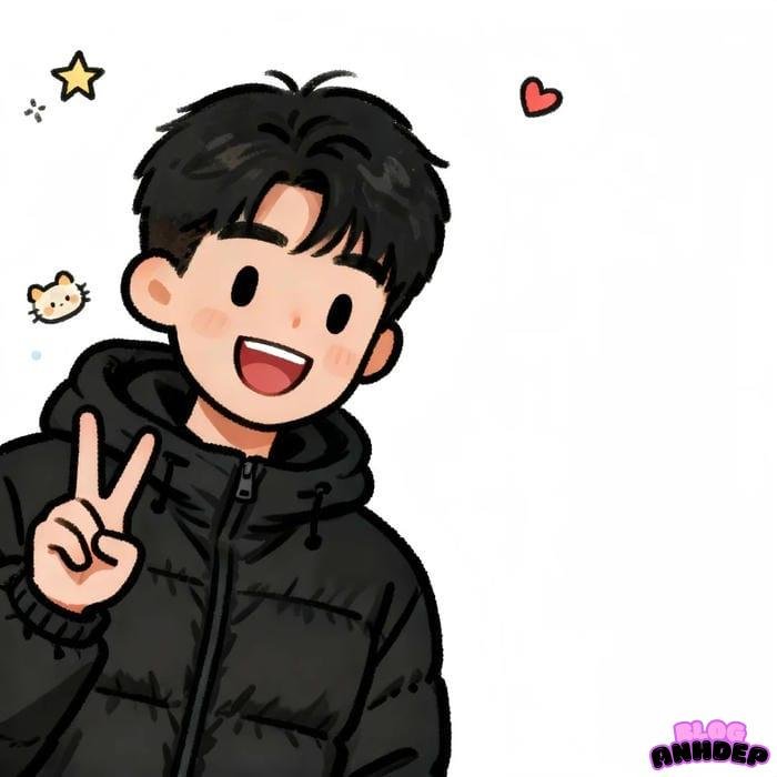 ảnh đại diện nam đáng yêu vui vẻ