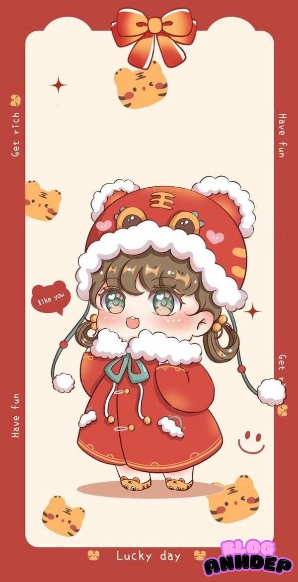 ảnh tết chibi