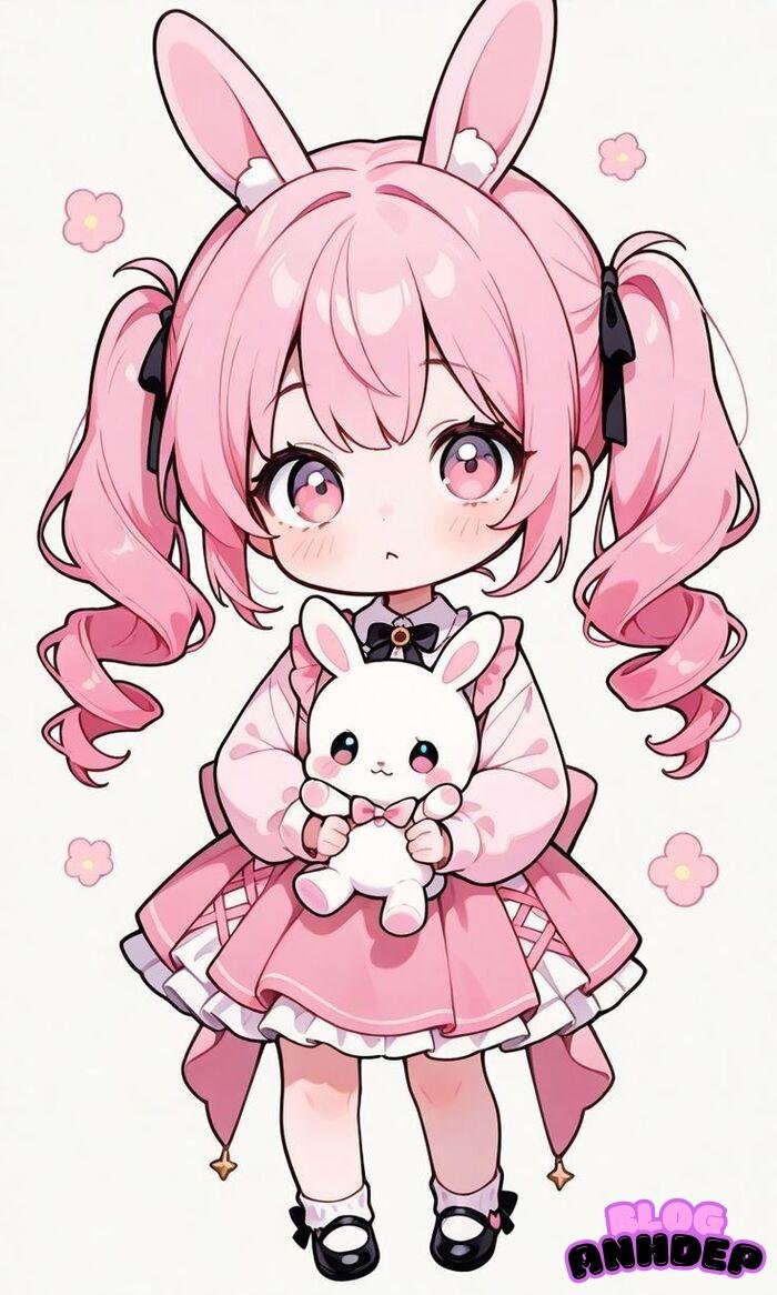 anime chibi girl cute dễ vẽ đẹp nhất