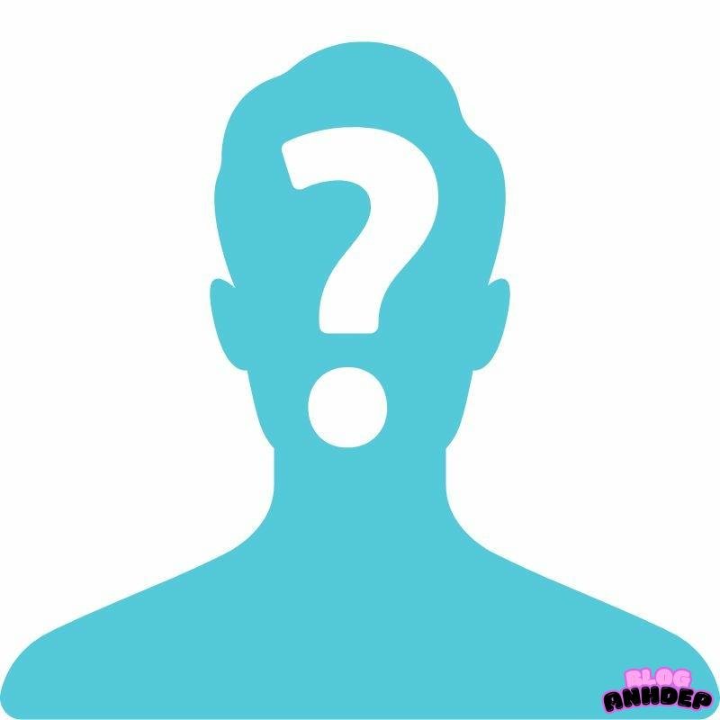 avatar ẩn danh màu xanh