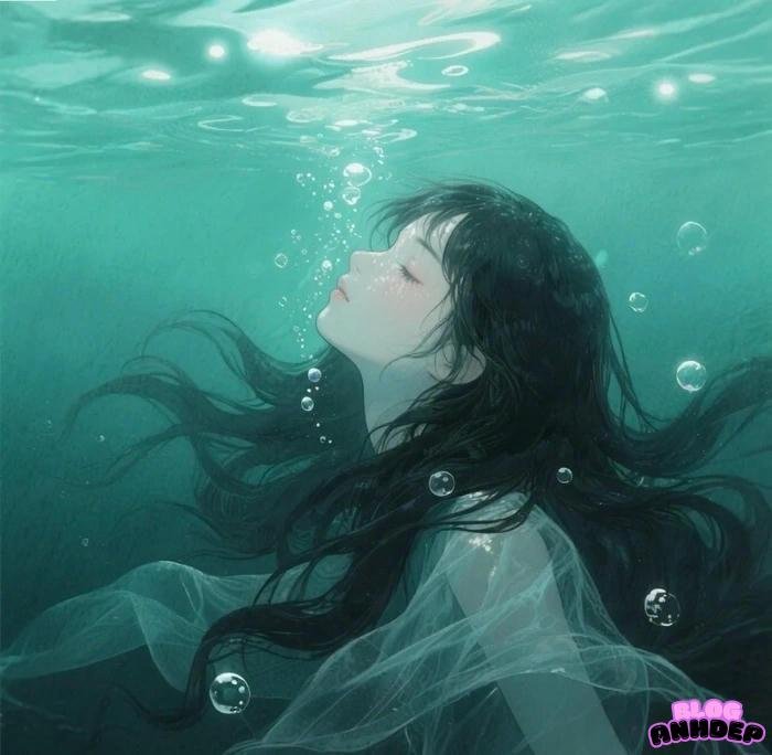 avatar anime cô đơn nữ