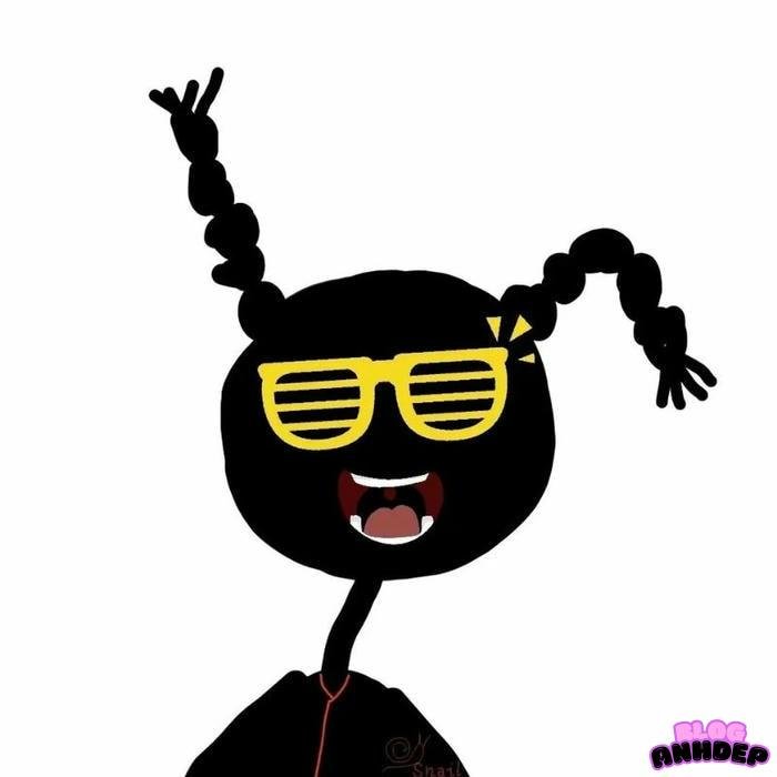 avatar bựa đoe kính bé