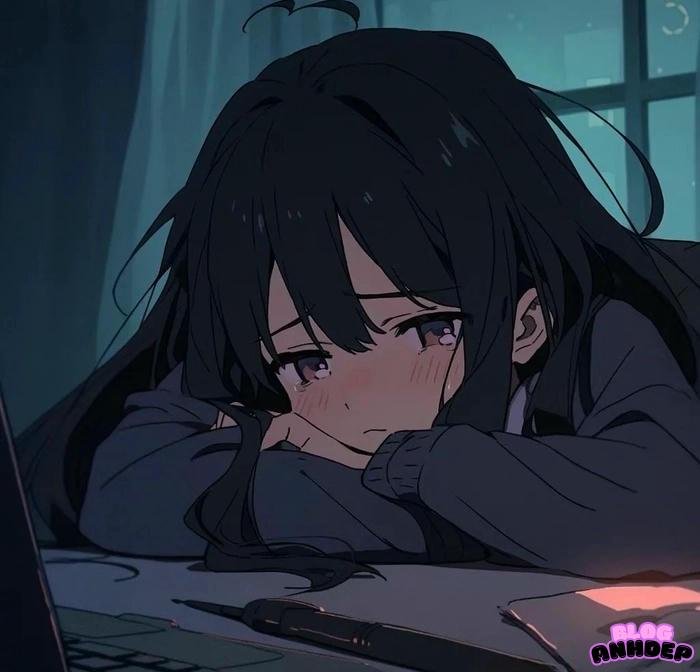 avatar buồn đẹp nữ anime