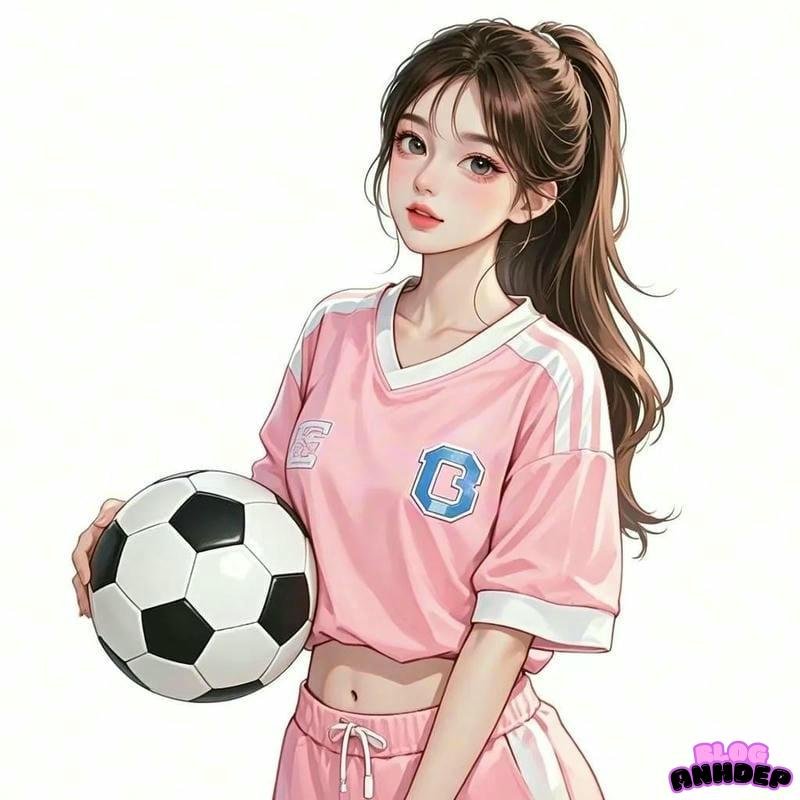 avatar cartoon gái bóng