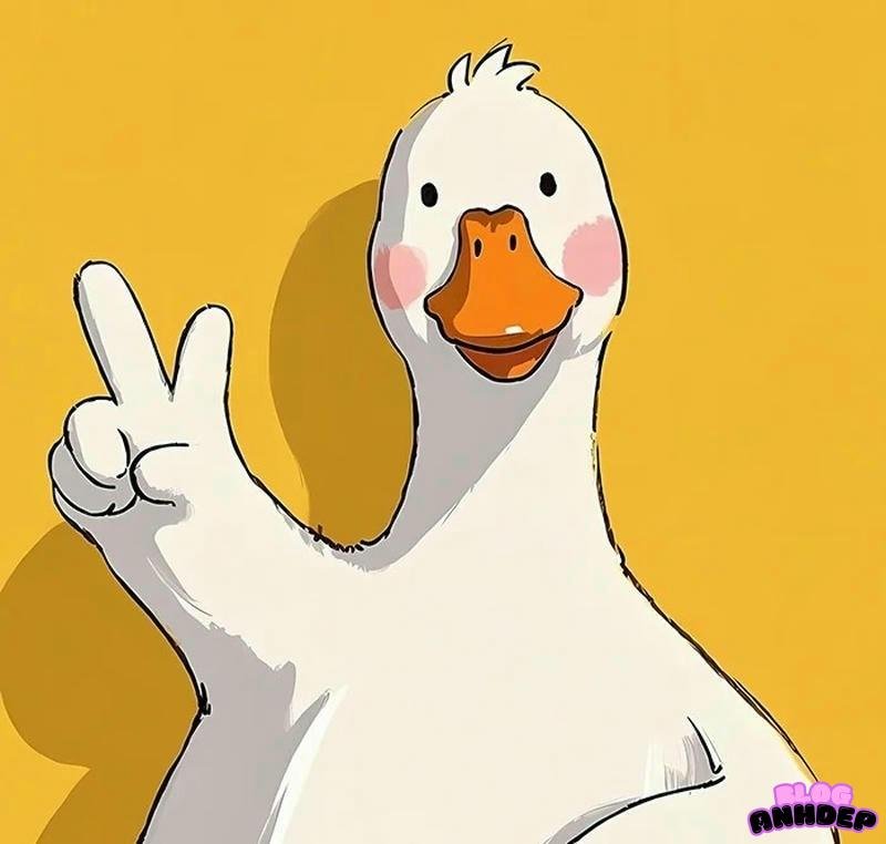 avatar cartoon vịt vàng