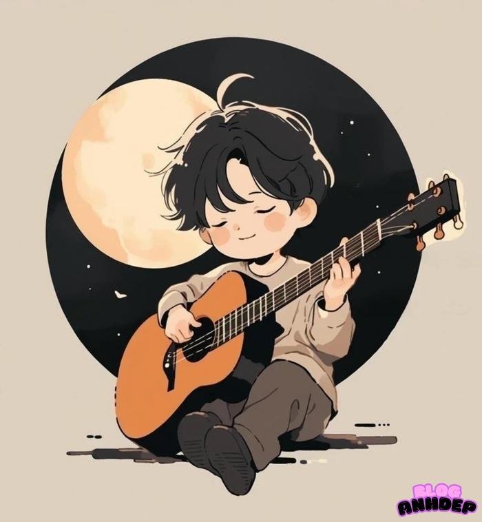 avatar chibi âm nhạc