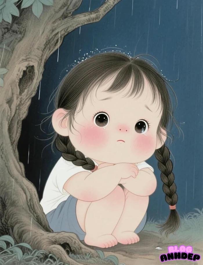 avatar chibi buồn cười