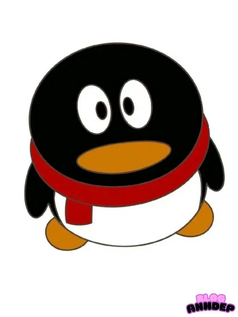 avatar chim cánh cụt quàng khăn