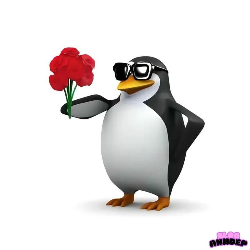 avatar chim cánh cụt troll