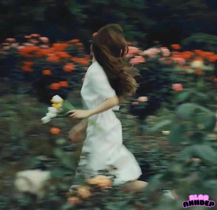 avatar cô gái quay lưng lãng mạn