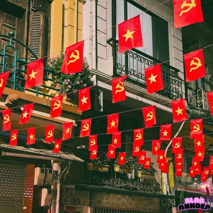 avatar cờ việt nam cách điệu