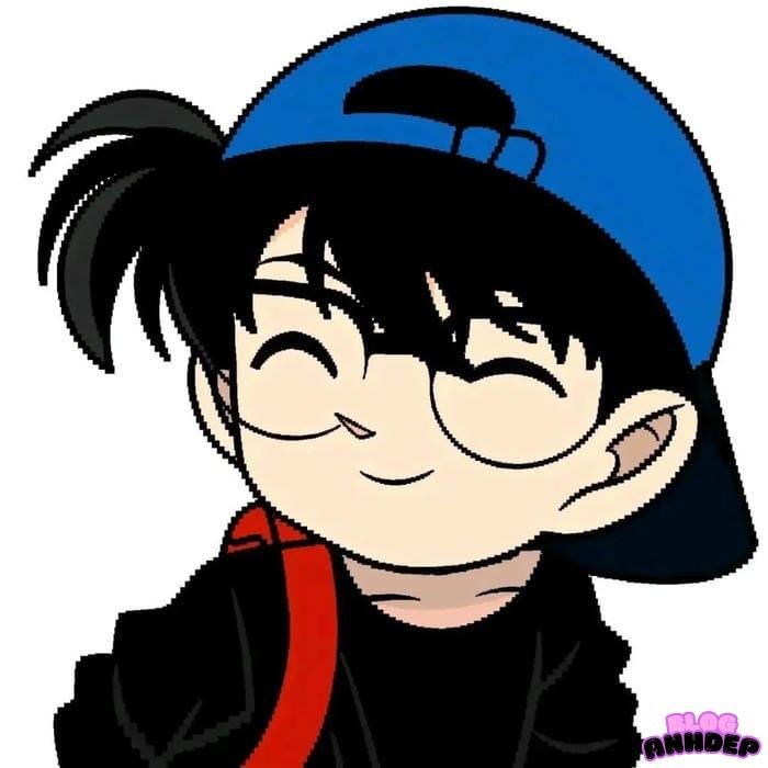 avatar conan cười mỉm