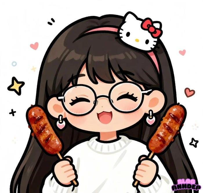 avatar cute nữ hoạt hình