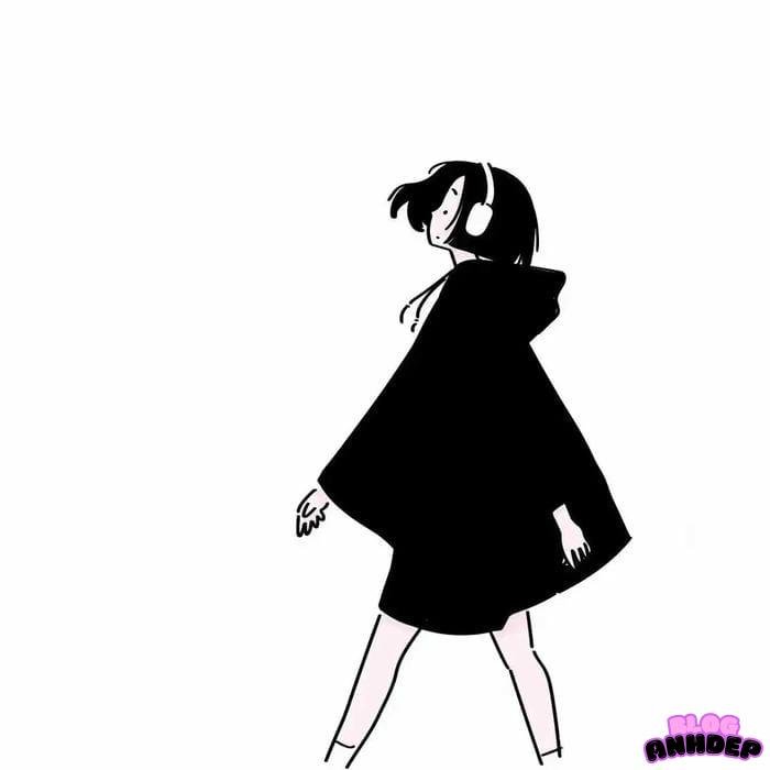 avatar đơn giản màu trắng