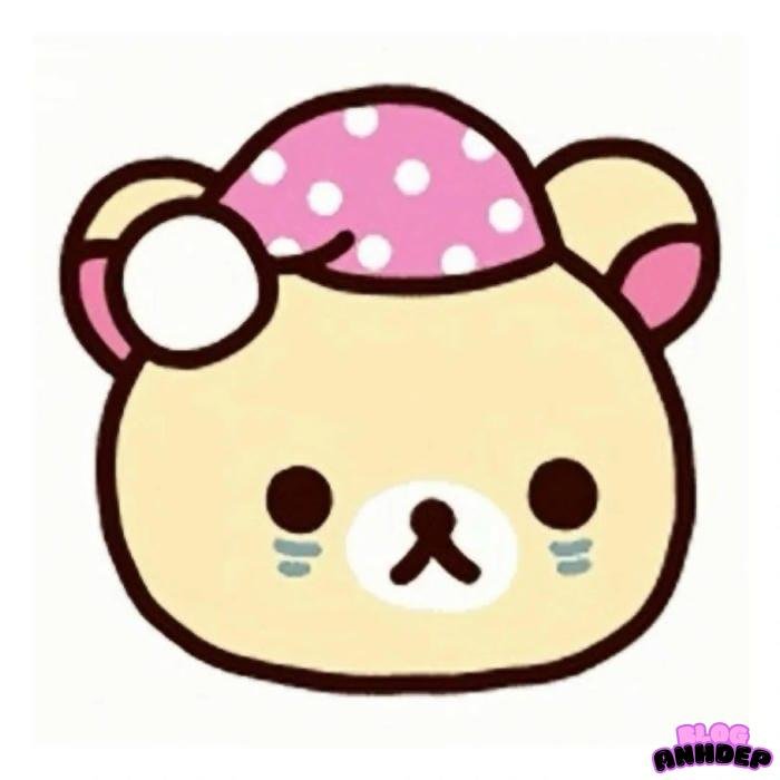 avatar gấu đeo kính