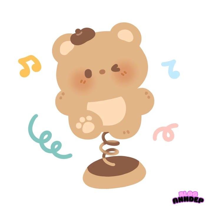 avatar gấu nghệ thuật