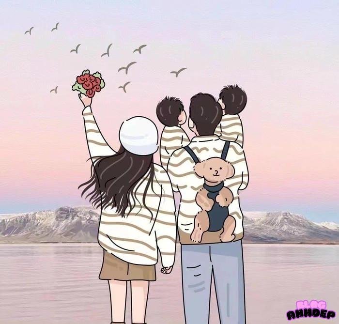 avatar gia đình sắc nét