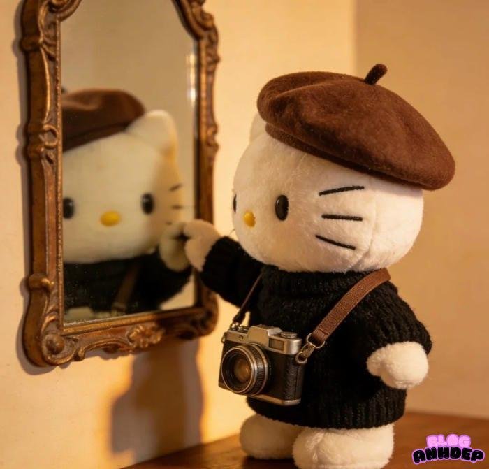 avatar hello kitty mặc váy