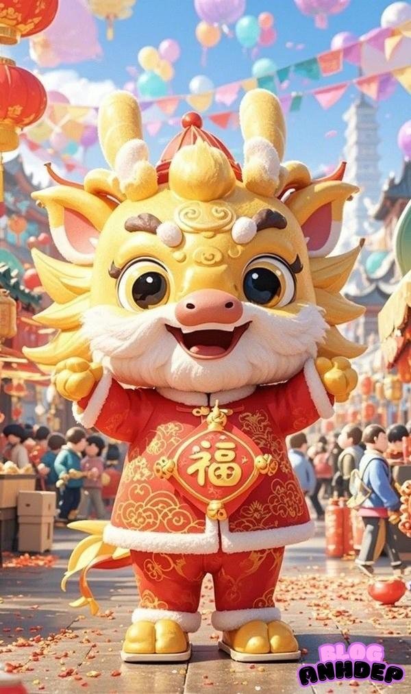 avatar hình nền tết cute