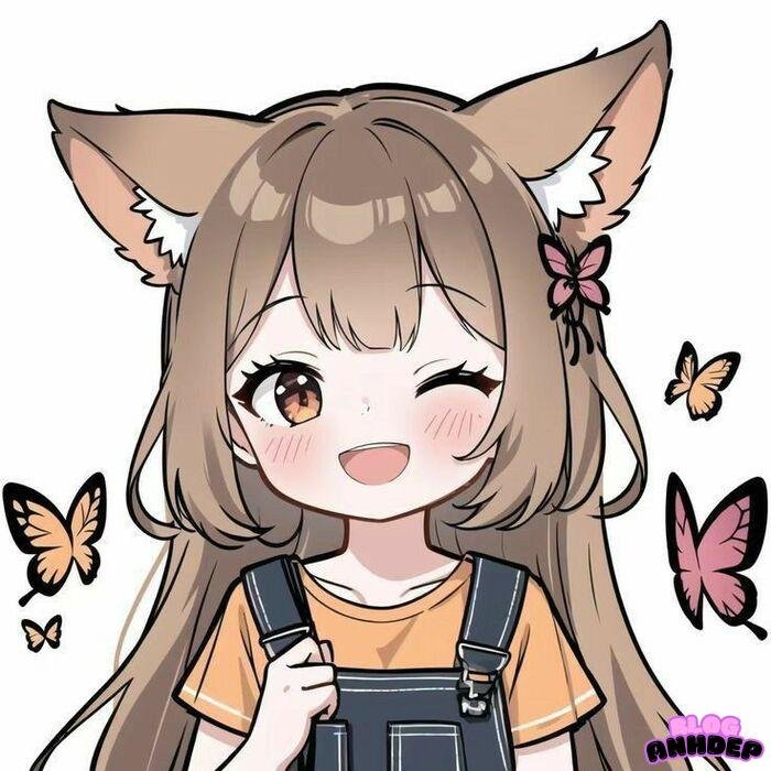 avatar mèo chibi cute