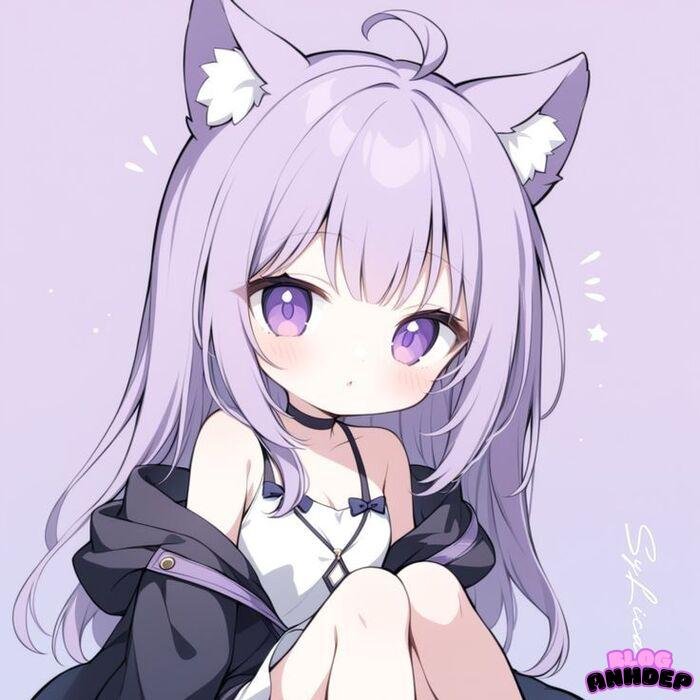 avatar mèo chibi đáng yêu nhất