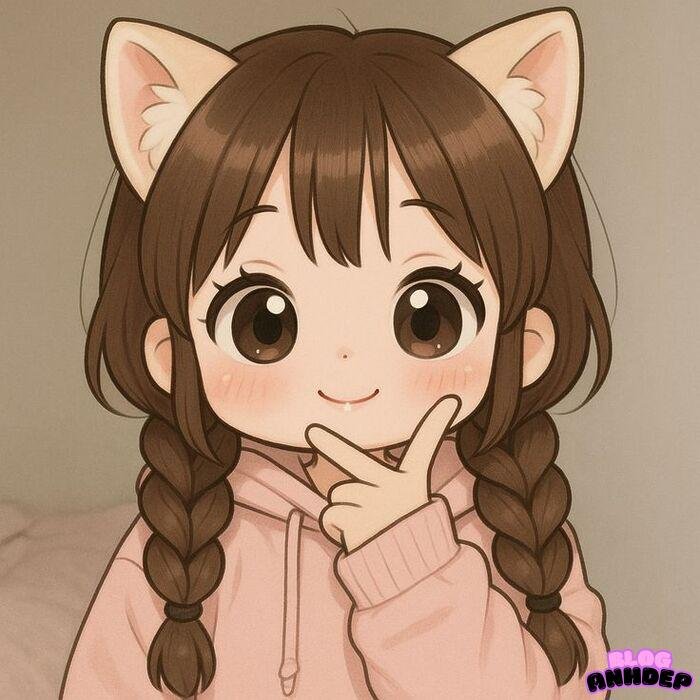 avatar mèo chibi đẹp nhất