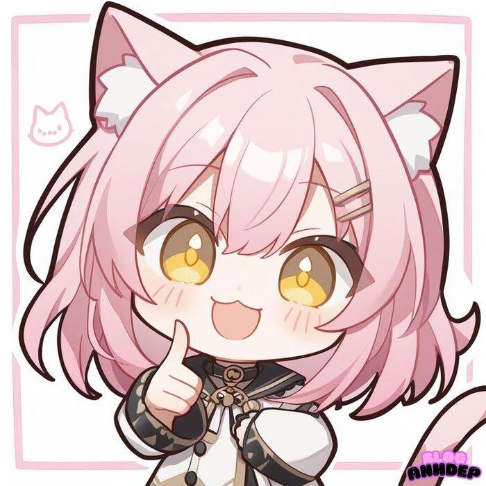 avatar mèo chibi siêu cute