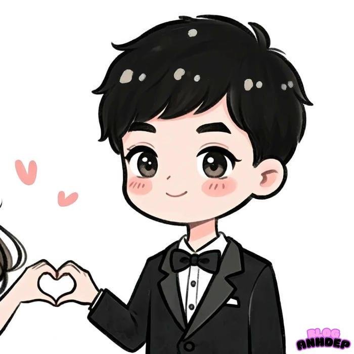 avatar nam đáng yêu chibi