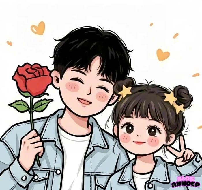 avatar nam và nữ đơn giản