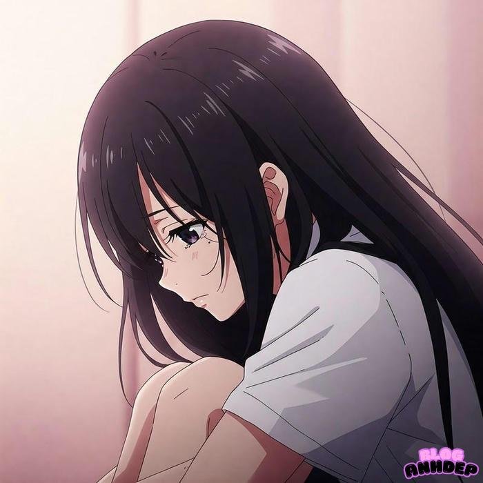 avatar nữ buồn khóc