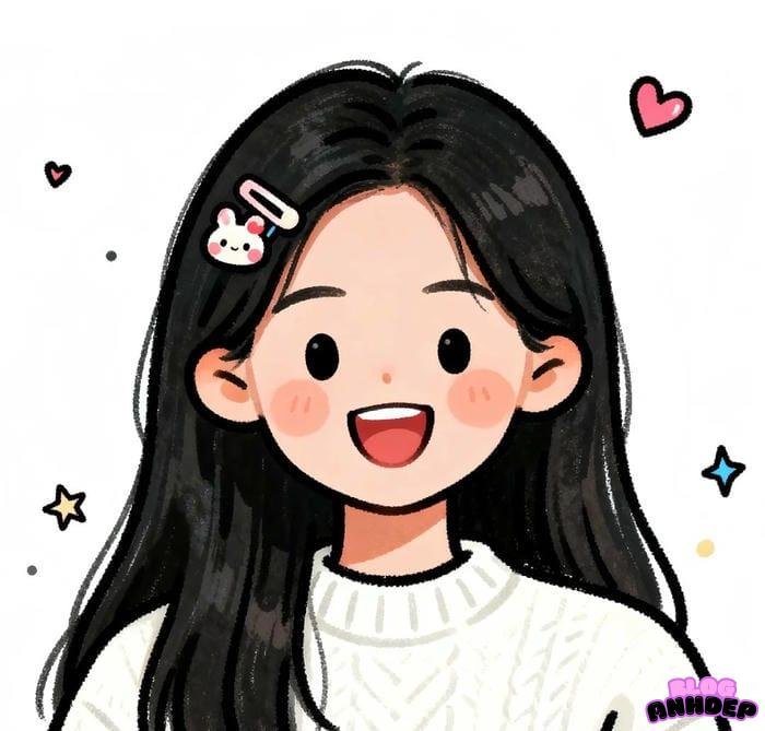 avatar nữ đáng yêu sắc nét