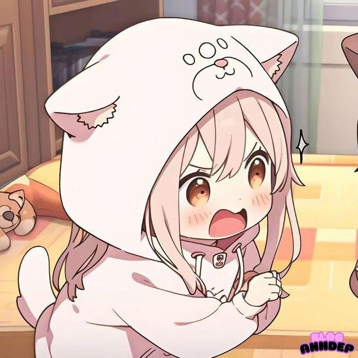 avt đôi chibi bạn thân đáng yêu xỉu