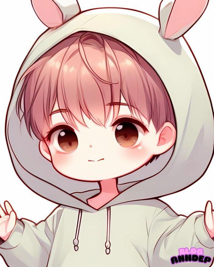 avt đôi chibi cute xinh