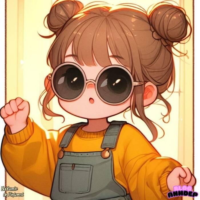 avt đôi chibi girl boy cute