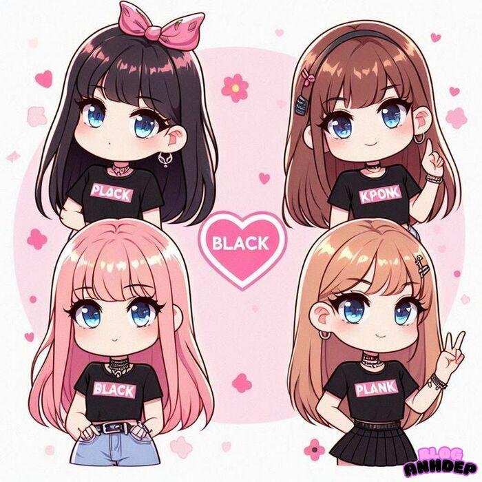 blackpink chibi cực xinh