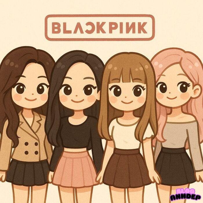 blackpink chibi đẹp cute